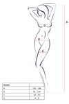Weißer erotischer Bodystocking mit verführerisch offenem Schritt von Passion – Ansicht 3