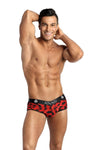 Roter verführerischer Jock Bikini mit Animal Print von Anais for Men