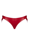 Verführerische rote Strappy Panties F394 mit Cutout-Bändern von Noir Handmade – Ansicht 5