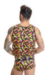 Buntes aufregendes Tank Top mit verspieltem Print von Anais for Men – Ansicht 3