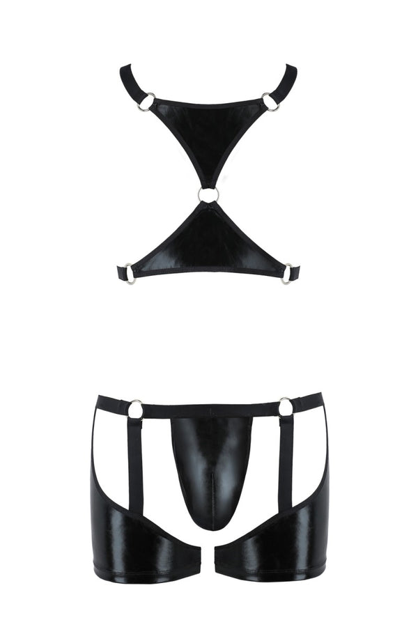 2-teiliges Herren Set mit Gummibändern und Metallringen von Passion Menswear – Ansicht 7