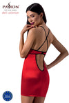 Rotes verführerisches Negligee mit feinen Spitzenakzenten von Passion – Ansicht 4