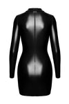 Sexy schwarzes Cut-Out Bodycon Lack Minikleid F366 von Noir Handmade – Ansicht 4