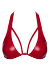 Sexy rote Wetlook Bralette F392 mit Stretch-Komfort von Noir Handmade – Ansicht 2