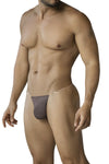 Mokkabrauner aufregend maskuliner Herren-Badestring mit seitlichem Silikonband von CUT4MEN