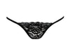 Schwarzes sündiges Spitzen Chemise mit hauchzartem Tüll und String von Anais apparel – Ansicht 5