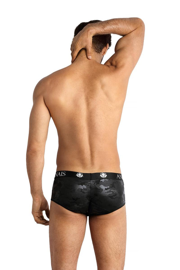 Schwarze verführerische Brief Shorts mit Camouflage Print von Anais for Men – Ansicht 3