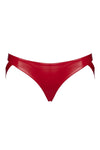 Verführerische rote Strappy Panties F394 mit Cutout-Bändern von Noir Handmade – Ansicht 2