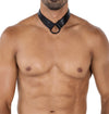 Herren-Harness mit Metallringen und Schnallenverstellung Schwarz von CUT4MEN – Ansicht 10