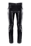 Schwarze verführerische Lackhose mit praktischen Taschen Details von Regnes Fetish Planet – Ansicht 2
