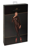 Sexy schwarzer Catsuit F387 mit Wetlook-Optik von Noir Handmade – Ansicht 12