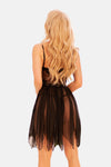 Schwarzes romantisches Babydoll aus zarter Spitze von Kalimo – Ansicht 4