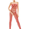 Roter verführerischer Overall aus elastischem Material | Anais apparel