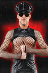 Crop Top mit Reißverschluss und perforiertem Wetlook-Einsatz von Regnes Fetish Planet – Ansicht 7
