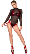 Sexy rote Wetlook Bralette F392 mit Stretch-Komfort von Noir Handmade – Ansicht 7