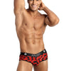 Rote aufregende Herren Shorts mit wildem Animal Print | Anais for Men
