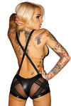 Body aus mattem Wetlook und Netz F107 von Noir Handmade – Ansicht 7