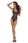 Transparenter Spitzenbody mit Quasten und verstellbaren Trägern von Provocative – Ansicht 4