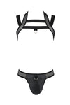 Harness Set mit Netzeinsätzen, Metallring und Gummibändern von Passion Menswear – Ansicht 7