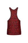 Rotes verführerisches Tank Top mit wildem Leo Print von Anais for Men – Ansicht 4