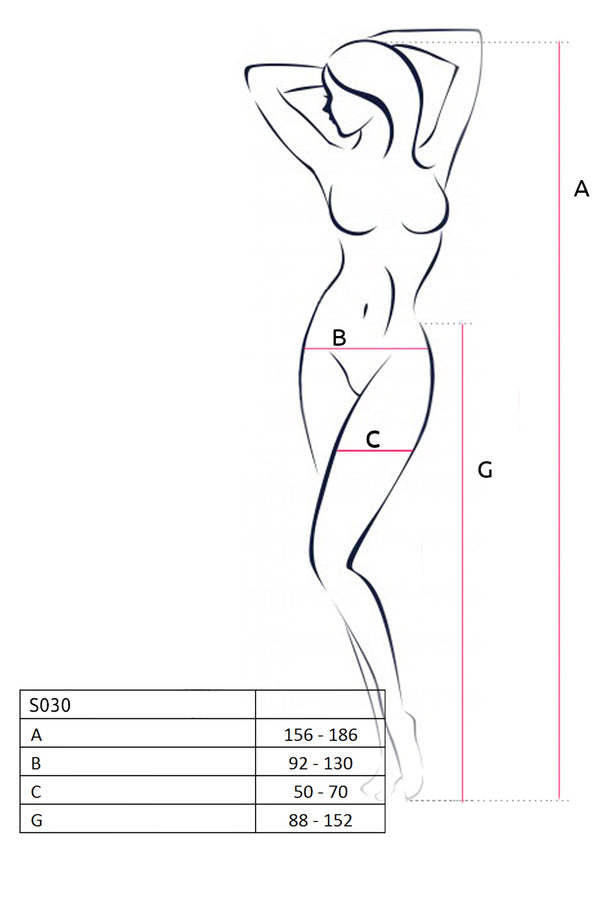 Weißes verführerisches Dessous Accessoire mit sinnlich offenem Schritt von Passion – Ansicht 4
