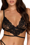Schwarzes atemberaubendes sexy Set aus feiner dehnbarer Spitze von Kissable – Ansicht 7