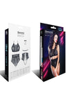 Schwarzes verführerisches Dessous Set mit reizvollen Details von Demoniq – Ansicht 8
