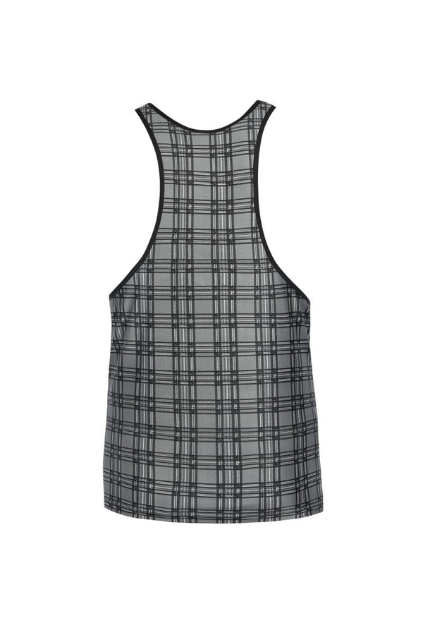 Graues verführerisches Herren Tank Top mit Karomuster von Anais for Men – Ansicht 4