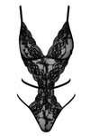 Schwarzer verführerischer Body aus feiner Spitze von Kissable – Ansicht 5