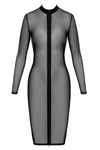 Transparentes Netzkleid mit zweiwege Reißverschluss von Noir Handmade – Ansicht 8
