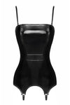 Sexy schwarzes Dominae Venom Lack Corsagen-Kleid von Noir Handmade – Ansicht 2