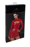 Sexy rotes Bombshell Bodycon Lack Minikleid von Noir Handmade – Ansicht 10