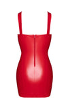 Sexy rotes Bombshell Minikleid mit Schnürung F364 Lack von Noir Handmade – Ansicht 4