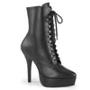 INDULGE-1020 Plateau Stiefeletten Schwarz | Devious