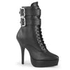 INDULGE-1026 Plateau Stiefeletten Schwarz Matt | Devious