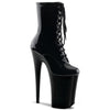 INFINITY-1020 Plateau Stiefeletten Schwarz Lack von Pleaser