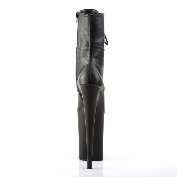 INFINITY-1020 Stiefelette Plateauschuhe Schwarz | Pleaser