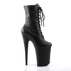 INFINITY-1020 Stiefelette Plateauschuhe Schwarz | Pleaser