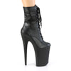 INFINITY-1020PK Plateau Stiefeletten Schwarz Matt | Pleaser
