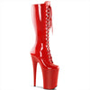 INFINITY-2020 Stiefel Plateauschuhe Rot | Pleaser