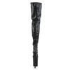 INFINITY-4000 Plateau Overknee Stiefel Schwarz | Pleaser