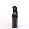 INFINITY-908 Plateau Sandaletten Schwarz Lack | Pleaser