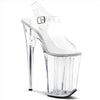 INFINITY-908 Plateau Sandaletten Transparent | Pleaser