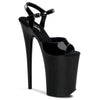 INFINITY-909 Plateau Sandaletten - Schwarz Lack | Pleaser
