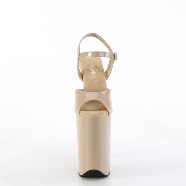 INFINITY-909 Sandalette Plateauschuhe Beige | Pleaser