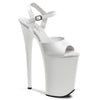 INFINITY-909 Sandalette Plateauschuhe Weiß | Pleaser
