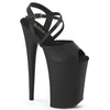 INFINITY-924 Plateau Sandaletten Schwarz Matt | Pleaser