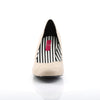 JENNA-01 Pumps Beige von Pleaser Pink Label – Ansicht 2