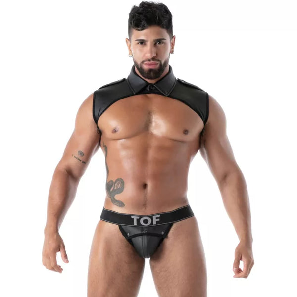 Schwarzer Neoprene Jockbox-Jockstrap von TOF Paris – Ansicht 2