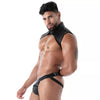 Schwarzer Neoprene Jockbox-Jockstrap von TOF Paris – Ansicht 3